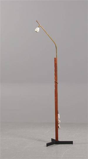 Retro stander- gulvlampe, teak, 1900-tallets 2. halvdel