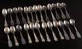 Kaffeskedar i silver, vikt ca. 200 gram 25