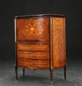 Sekretær af rosentræ, Louis XV stil