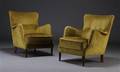 Dansk møbelproducent, par lænestole,1950erne 2
