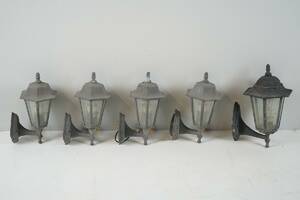 Utomhusvägglampor, 5st