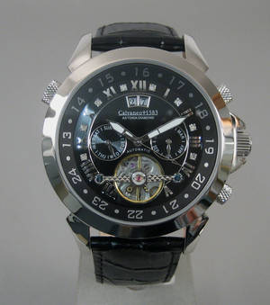 Herrearmbåndsur - Calvaneo 1583 Astonia Black Diamond