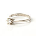 Ring 18 k vitguld diamant 