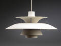 Poul Henningsen. PH5 pendel, hvid