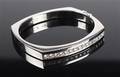 Armring, 18 kt. hvidguld med 15 brillanter 