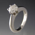 Solitaire ring ca. 1.50 ct.
