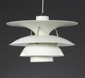 Poul Henningsen. Charlottenborg hvidlakeret pendel