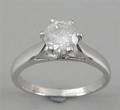 Solitairering med brillant, ca. 1,00 ct