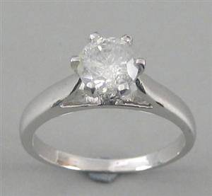 Solitairering med brillant, ca. 1,00 ct