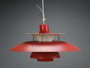 Poul Henningsen. PH5 pendel, orange 