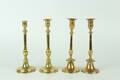 LJUSSTAKAR, två par, mässing, 18001900-tal