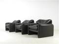 Vico Magistretti, set loungestolar modell Maralunga för Cassina 3
