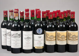 En samling ældre franske Medoc vine 19