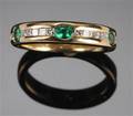 Hartmann´s diamant og smaragdring