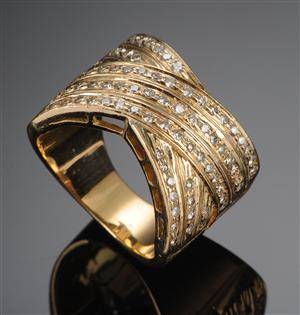 Diamantring, ca 0.85 ct