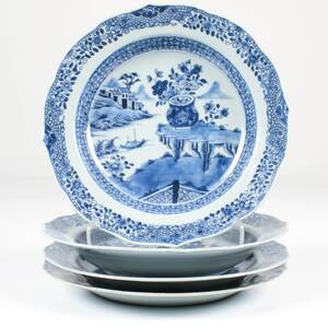 TALLRIKAR, 22 st, porslin, Kina, 1800-tal