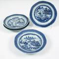 TALLRIKAR, 5 st, porslin, Kina, 1800-tal