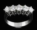 18kt half etenrity ring approx. 1.25ct