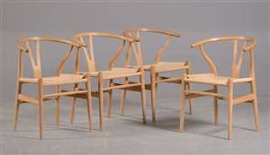 Hans J. Wegner, Y-stolen, fire armstole, model CH-24 4 