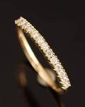 Alliancering, 14 kt. med 0.30 ct