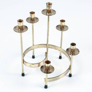 LJUSSTAKE, metall, troligen Gunnar Ander, Ystad Metall