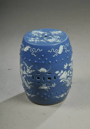 Orientalsk taburet af porcelæn, 1900-tallet