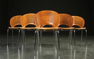 Nanna Ditzel, seks Trinidad spisestole, kirsebær6 