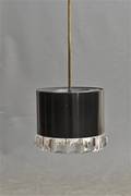 Taklampa i glas och metall, 196070-tal
