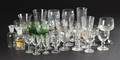 Større samling glas