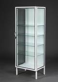 Vitrine-tandlægeskab, metal og glas, ca. 1950erne