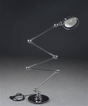 Jean Louis Domecq for Jieldé Lyon. Standerlampe, fem arme