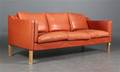Dansk møbelproducent. Lædersofa.