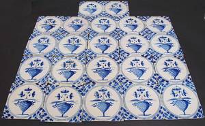 Samling hollandske fliser. 19. årh.22