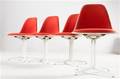 Charles Eames, Satz von vier Side Chairs auf La Fonda-Gestell Herman Miller 4