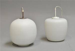 Glaspendler af opalglas, 1950erne 2