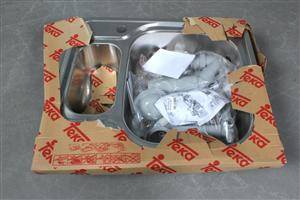 Håndvask i stål, UNIverso 150-WT, ubrugt.m vandlås mm.