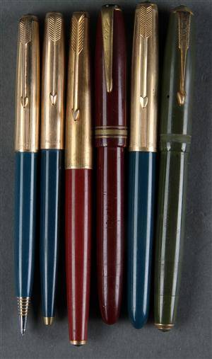 Samling penne parker med m.m 6