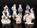 Figurer af porcelæn. Bing  Grøndahl samt Royal Copenhagen. 9