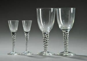 Holmegaard glasbesætning. Amagerglas model Twist 19