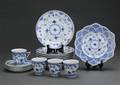 Kgl. P. Musselmalet helblonde, kaffeservice af porcelæn 17