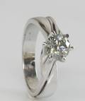 Solitairering, ca. 0.90 ct.
