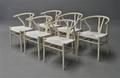 Hans J. Wegner. Sæt på seks Y-stole, model CH-24 - udstillingsmodeller 6 