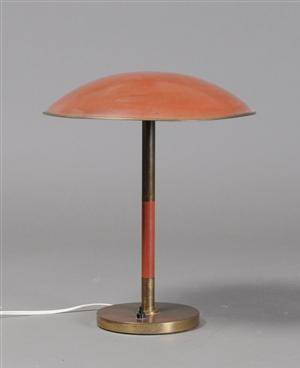Bordlampe, messing, ant. Lyfa, ca. 194050erne