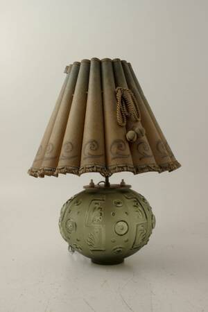 Bordslampa, Glas