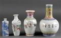Samling kinesiske vaser af porcelæn  i polykrome farver  kina 1800 og 1900 tallet 4