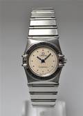 Omega Constellation damearmbåndsur af stål