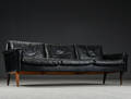 Dansk møbelproducent. Tre-pers. sofa, læder