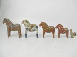 Dalahästar, 4 st tupp