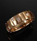 Bræmer-Jensen brillantring af 14 kt. guld, vægt ca. 5,8 gr