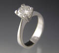 Solitaire ring ca. 1.07 ct.